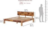 Wakefit bed with mattress