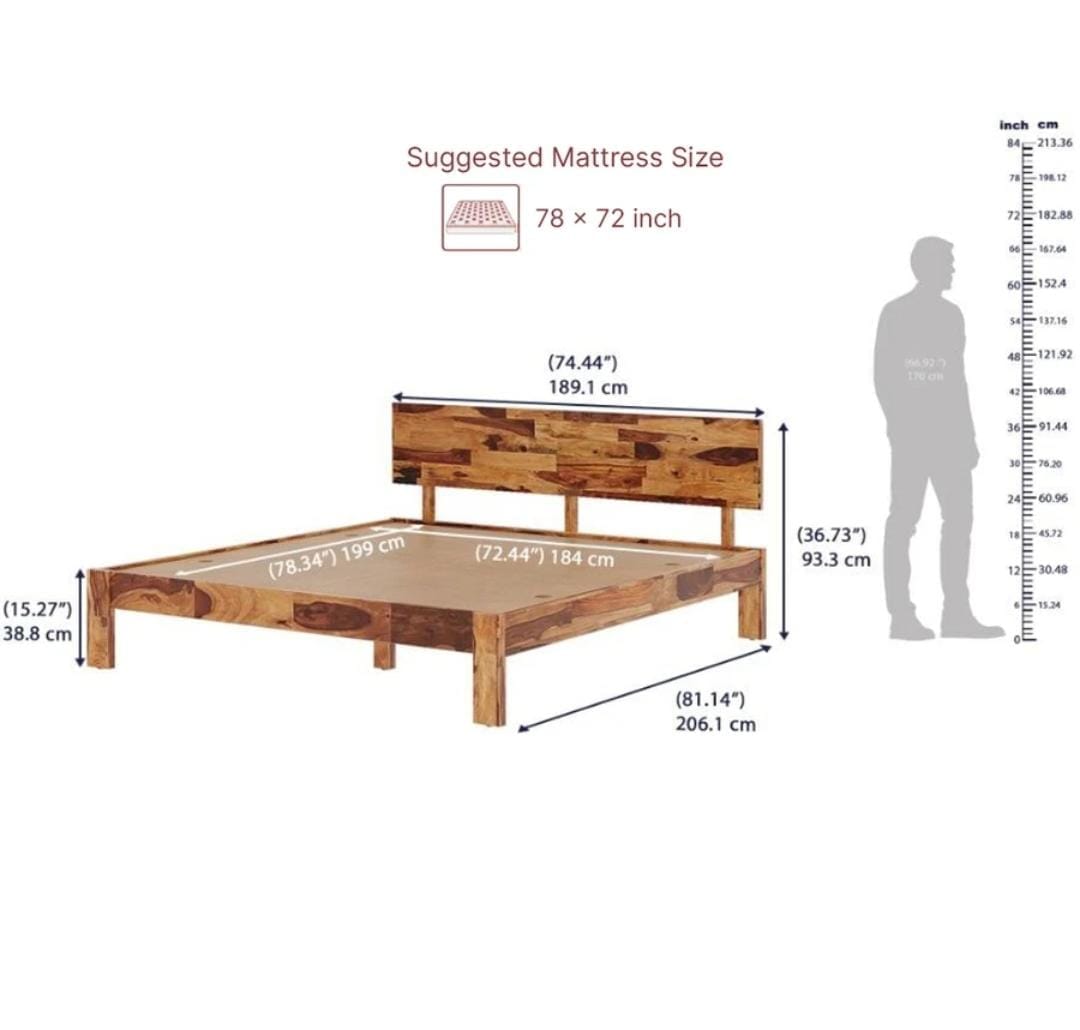 Wakefit bed with mattress
